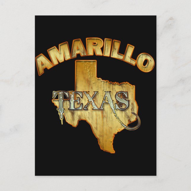 POSTAL AMARILLO, TEXAS (Anverso)