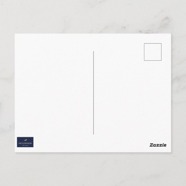 Postal Amarillo y rosa (Reverso)