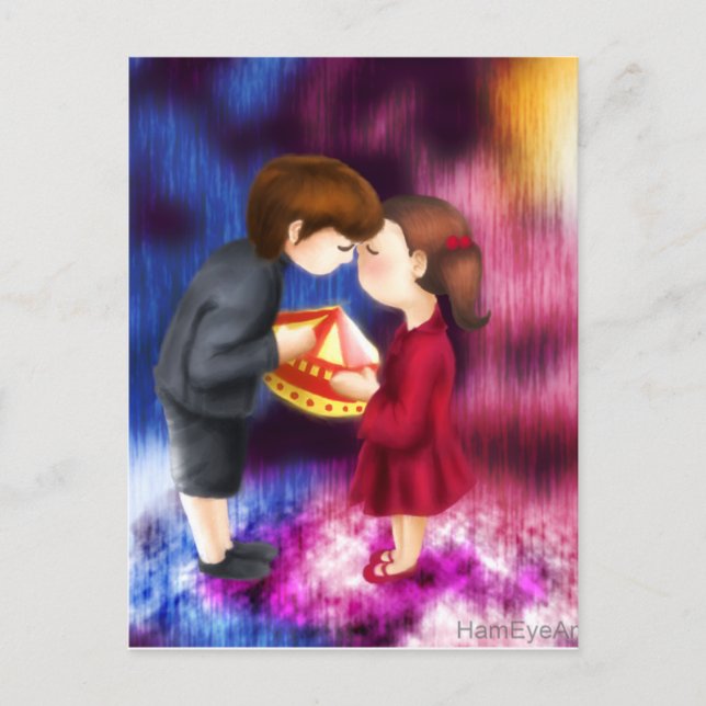 Postal Amarme si te atreves (Anverso)