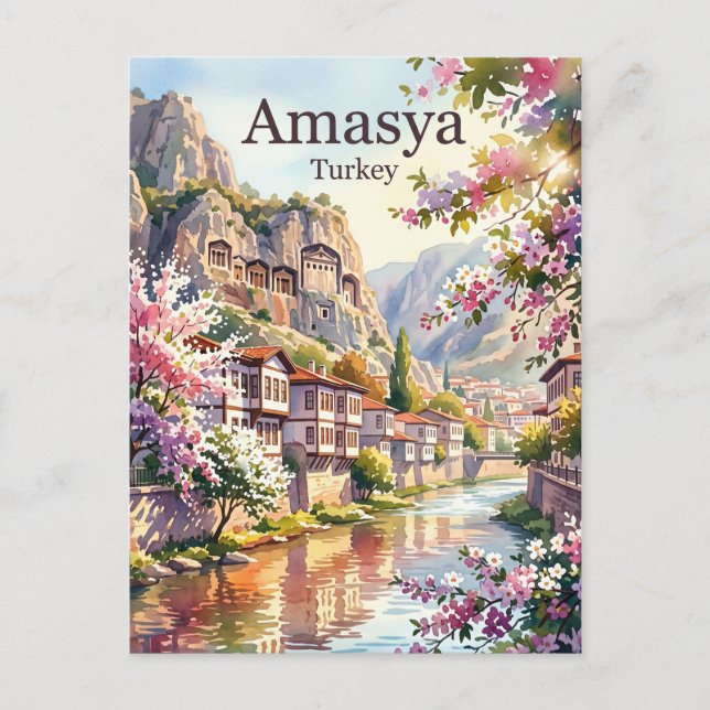 Postal Amasya Turquía (Anverso)