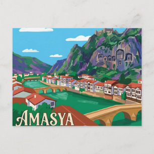 Postal Amasya Turquía