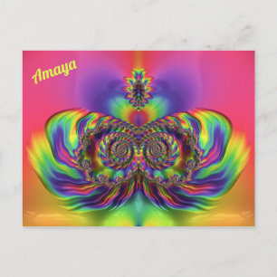 Postal AMAYA ~ Patrón de diseño 3D ~ Múltiples colores ~