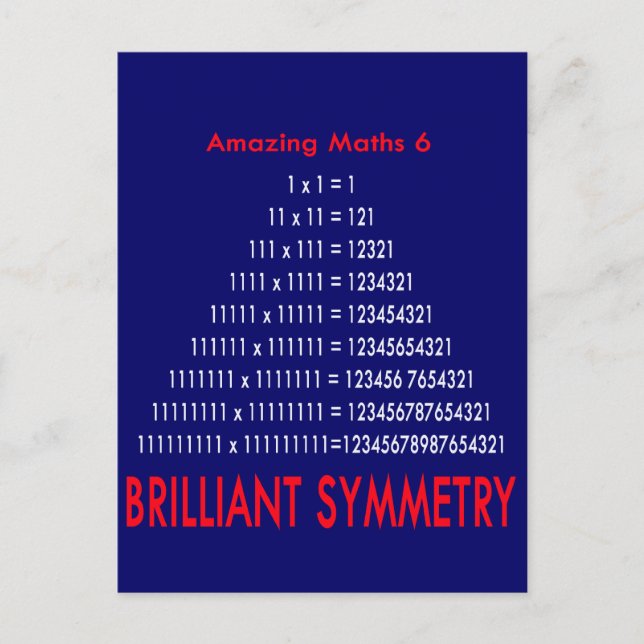 Postal Amazing Maths Series 6 (Anverso)