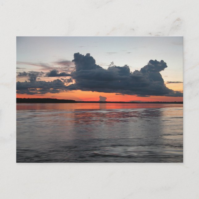 Postal Amazon Sunset, Perú (Anverso)