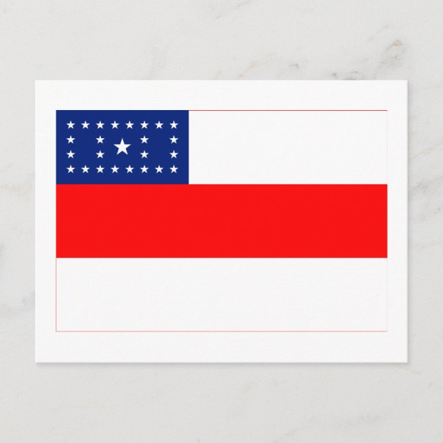 Postal Amazonas, bandera de Brasil (Anverso)