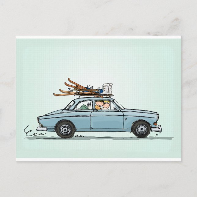 Postal Amazonía de Volvo 122 (Anverso)