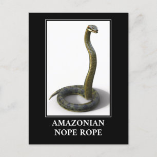 Postal Amazonia Nope Rope - Peligro de serpiente Anaconda