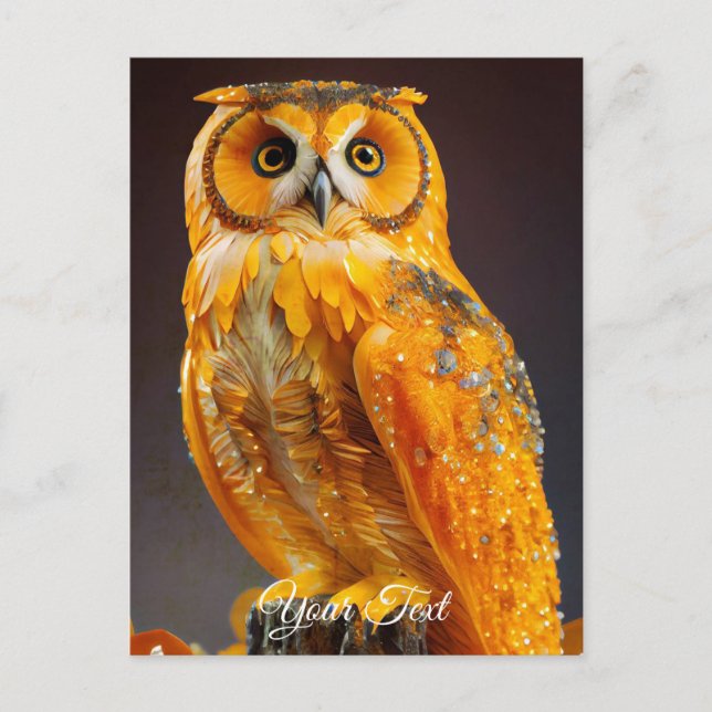 Postal Amber Owl. (Anverso)