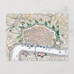 Postal Amberes, Amberes - Mapa de Antigüedades de Bélgica