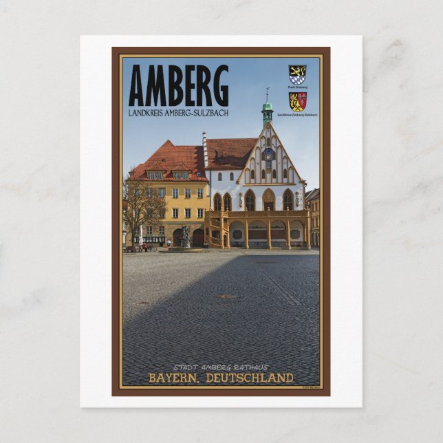 Postal Amberg - Rathaus (Anverso)