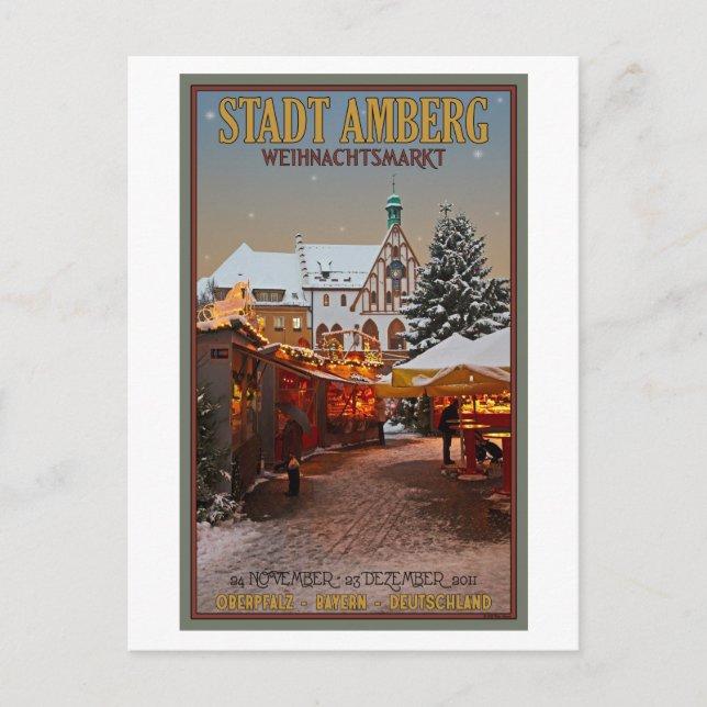 Postal Amberg Weihnachtsmarkt (Anverso)