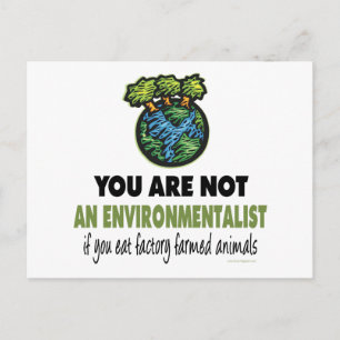 Postal Ambientalista = Vegan, Vegetariano