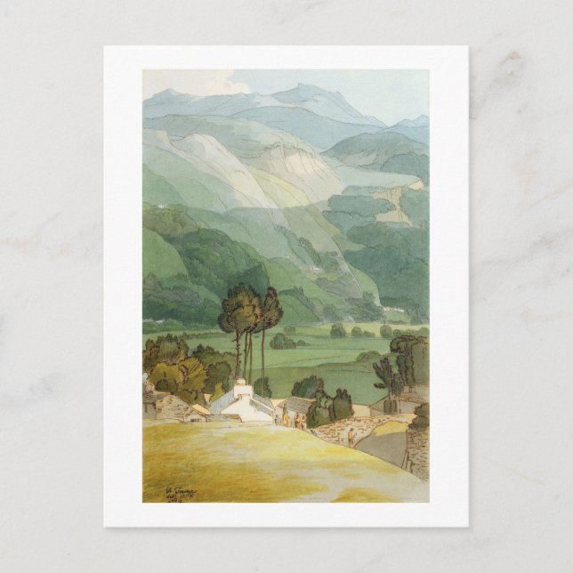 Postal Ambleside, 1786 (con pluma y tinta sobre grafit) (Anverso)