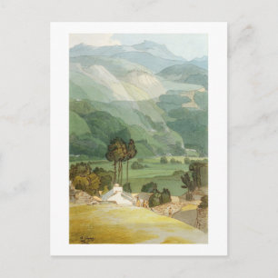 Postal Ambleside, 1786 (con pluma y tinta sobre grafit)