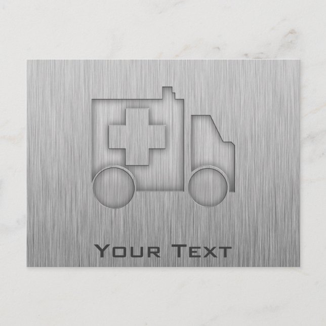Postal - Ambulancia; Metalizado (Anverso)