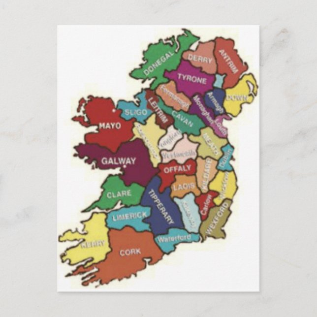 POSTAL AME MIS RAÍCES IRLANDESAS (Anverso)