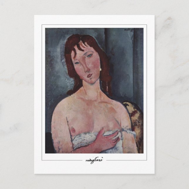 Postal Amedeo Modigliani #123 - Arte fino (Anverso)