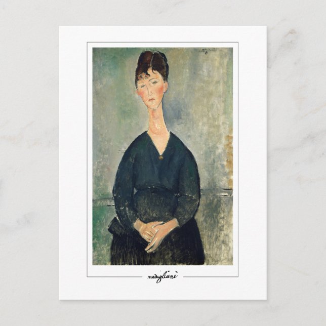 Postal Amedeo Modigliani #15 - Bella Artes (Anverso)