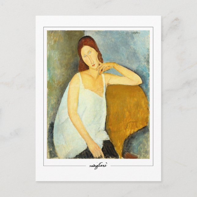 Postal Amedeo Modigliani #17 - Bella Artes (Anverso)