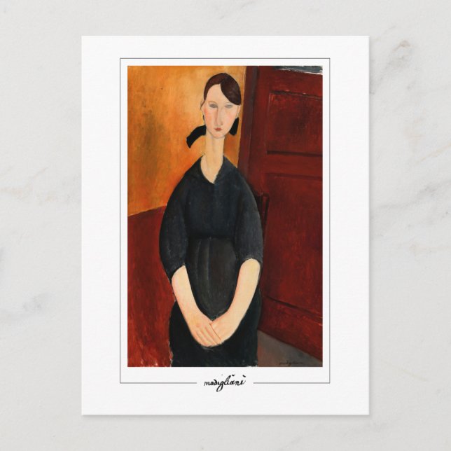 Postal Amedeo Modigliani #255 - Bella Artes (Anverso)