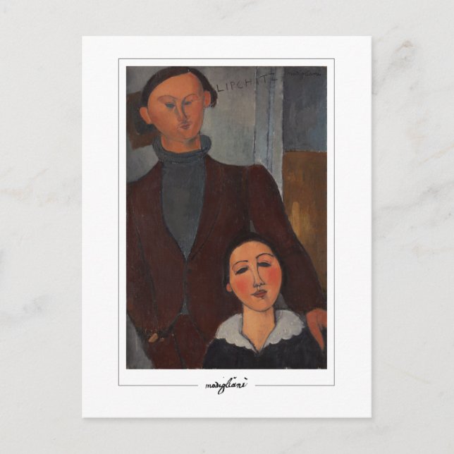 Postal Amedeo Modigliani #293 - Bella Artes (Anverso)