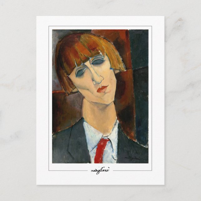 Postal Amedeo Modigliani #2 - Bella Artes (Anverso)