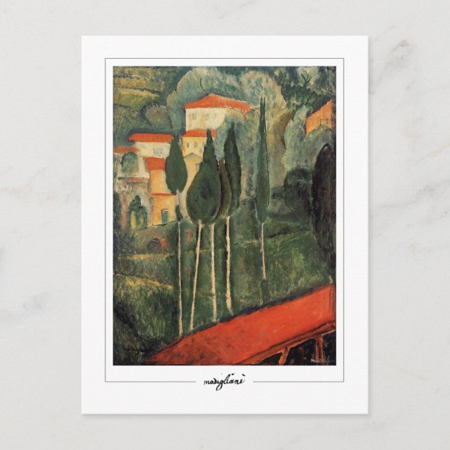 Postal Amedeo Modigliani #334 - Arte fino (Anverso)