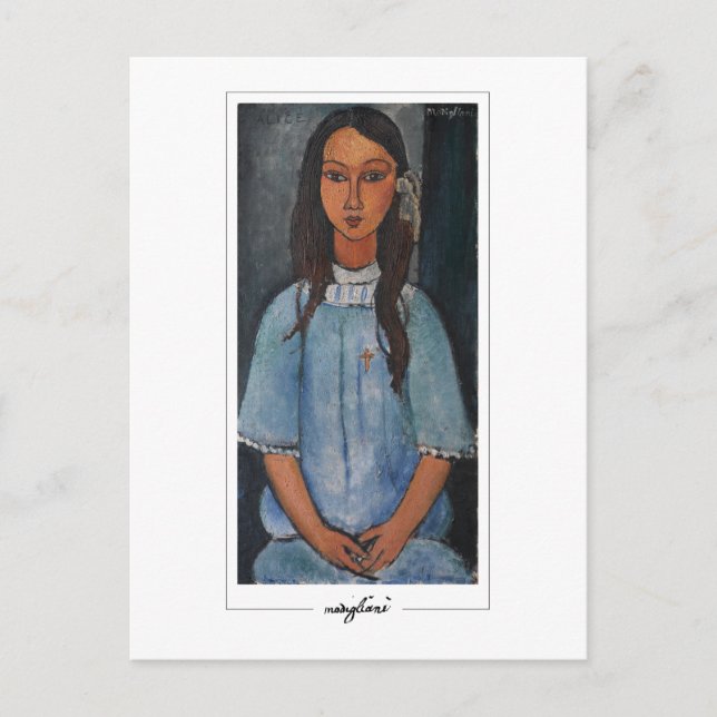 Postal Amedeo Modigliani #5 - Arte Selecta (Anverso)