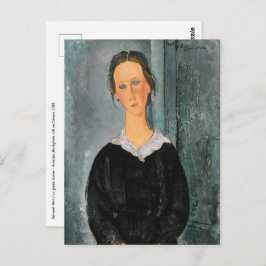 Postal Amedeo Modigliani - Chica del servicio