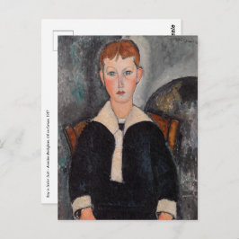 Postal Amedeo Modigliani - Chico en traje de marinero