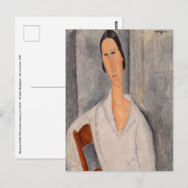 Postal Amedeo Modigliani - Madame Hanka Zborowska Leaning