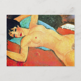 Postal Amedeo Modigliani - Mujer Reclinada