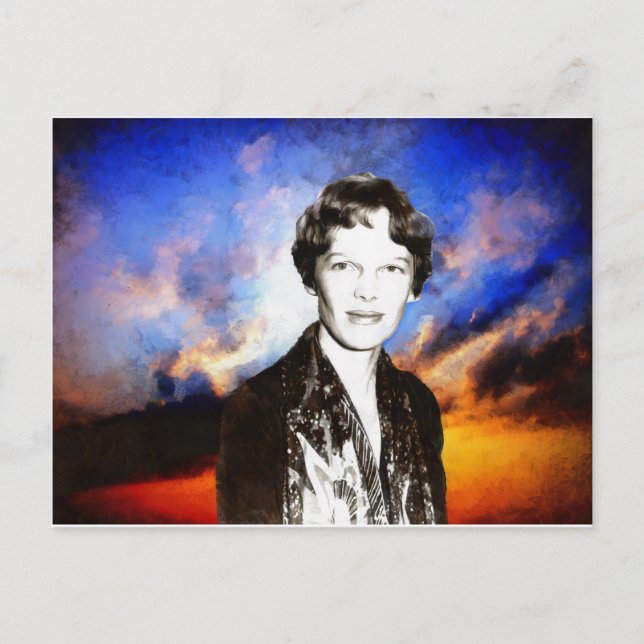 Postal Amelia Earhart (Anverso)