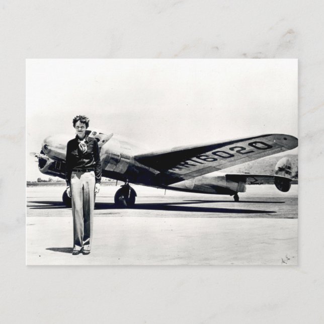 Postal Amelia Earhart (Anverso)