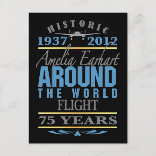 Postal Amelia Earhart 75 Aniversario