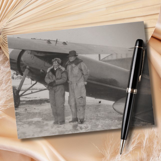 Postal Amelia Earhart Photo Aviation Vintage (Subido por el creador)
