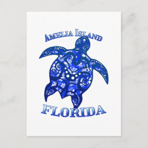 Postal Amelia Florida Vacation Tribal Turtle