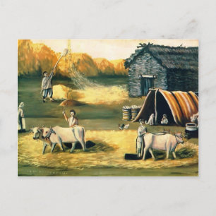 Postal Amenazando a Yard. Por la noche. por Niko Pirosman