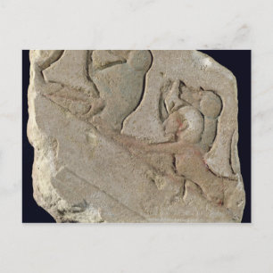 Postal Amenophis IV con babuinos, Reino Nuevo
