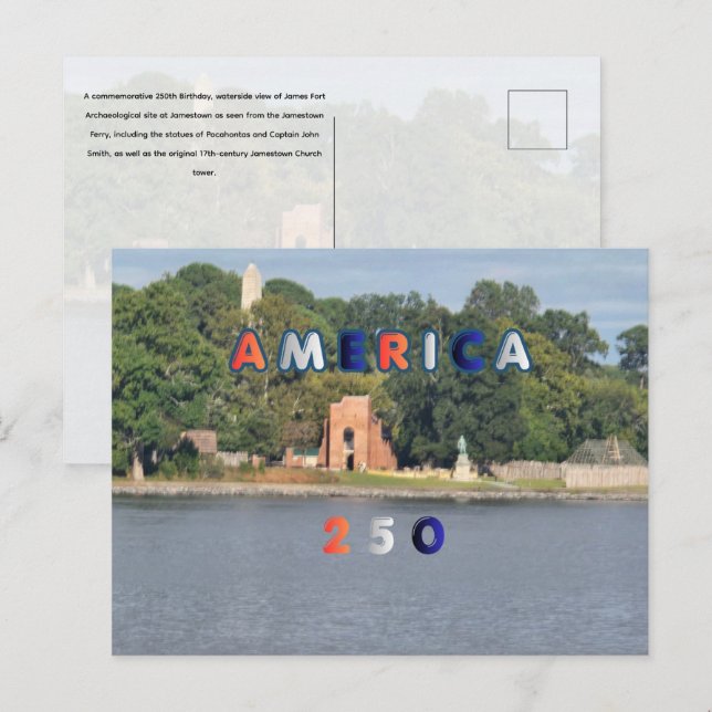 Postal América 250 (Anverso / Reverso)