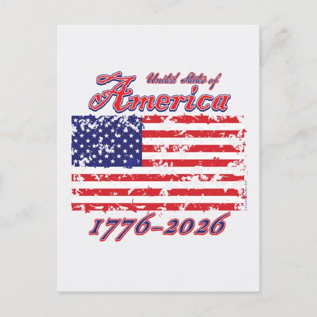 Postal América 250 1776-2026 (Anverso)