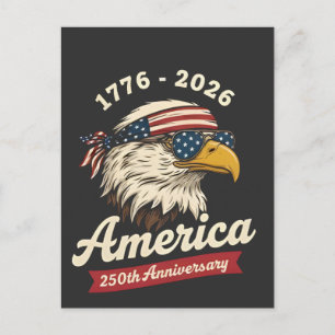 Postal América 250 aniversario Águila USA 1776 2026