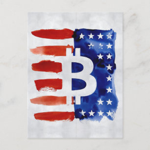 Postal América Bitcoin (Pintura No. 8)