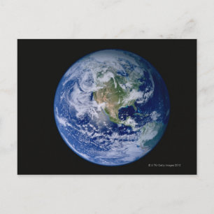 Postal América del Norte vista desde el espacio