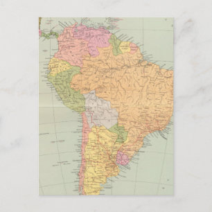 Postal América del Sur política 15152
