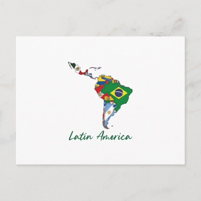 Postal América Latina (Anverso)