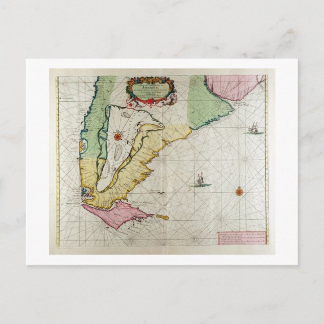 Postal América, plato 17 de "Le Nouveau et Grand Illumi" (Anverso)