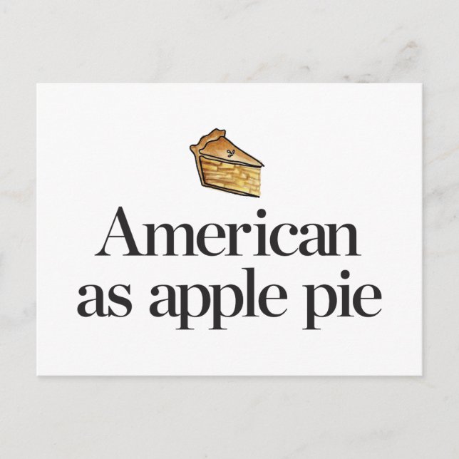 Postal American as Apple Pie (Anverso)