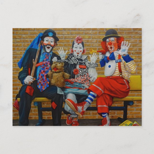 Postal American Clown Museum & School Lake Placid Florida (Anverso)