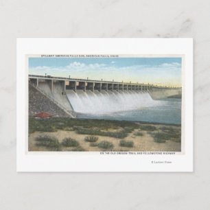 Postal American Falls Dam Spillway, Oregón